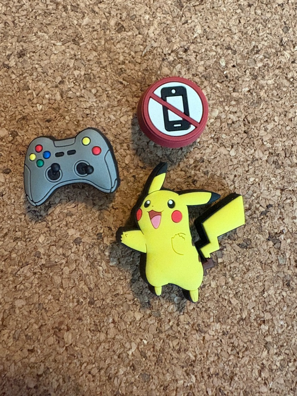 Pikachu Gamer Charms for Crocs Set - Video Game Controller & No-Phone Token